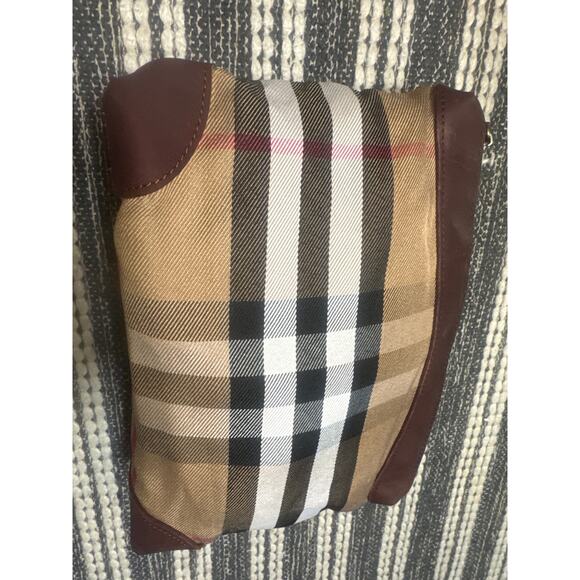 Jack & Chris Travel Bag Leather Plaid For MakeupToiletries Intimates Fall Colors - Picture 2 of 7